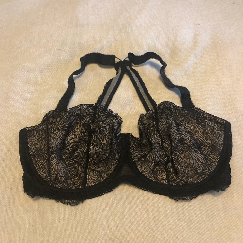 Change black lace bra size 34H